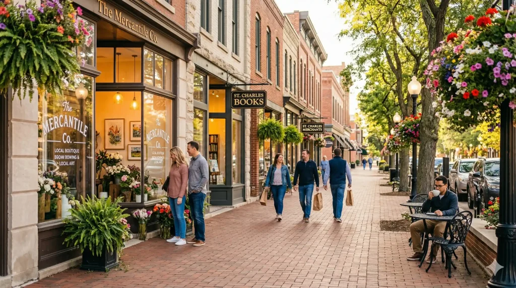 downtown st charles il shopping dining walkable streets