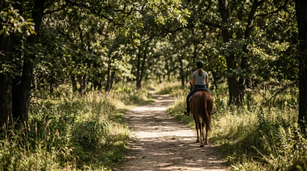 wayne il horseback riding trails equestrian lifestyle forest