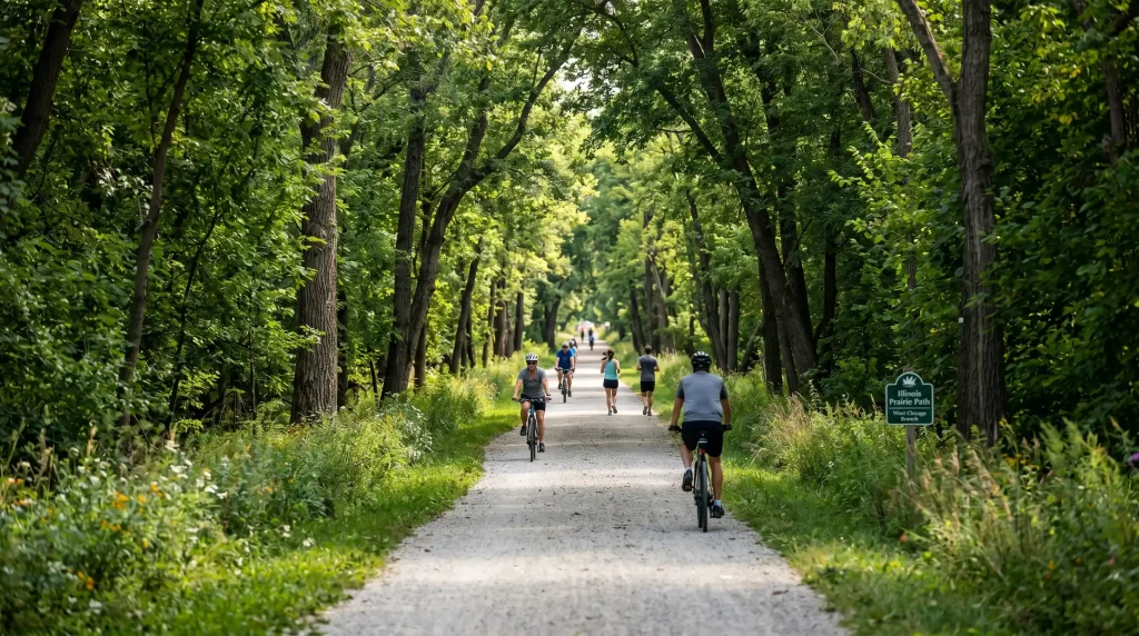 west chicago il illinois prairie path bike trails outdoor lifestyle